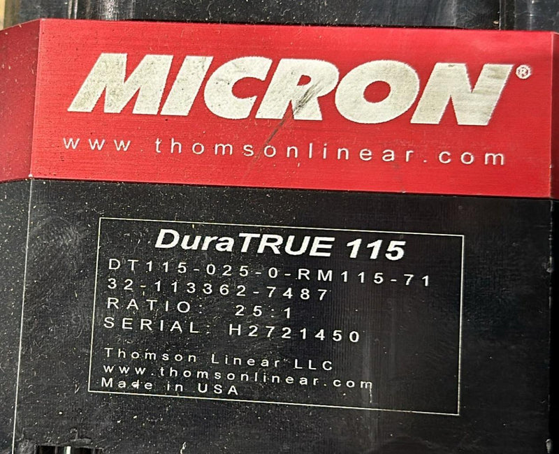 MICRON DTC115-025-0-RM115-71 SERVO MOTOR