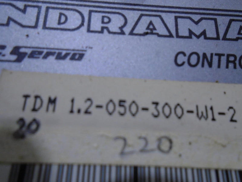INDRAMAT SERVO DRIVE  TDM1.2-050-300-W1-220