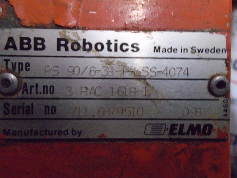 ABB ROBOTICS SERVO MOTOR PS 90/6-38-P-LSS-4074