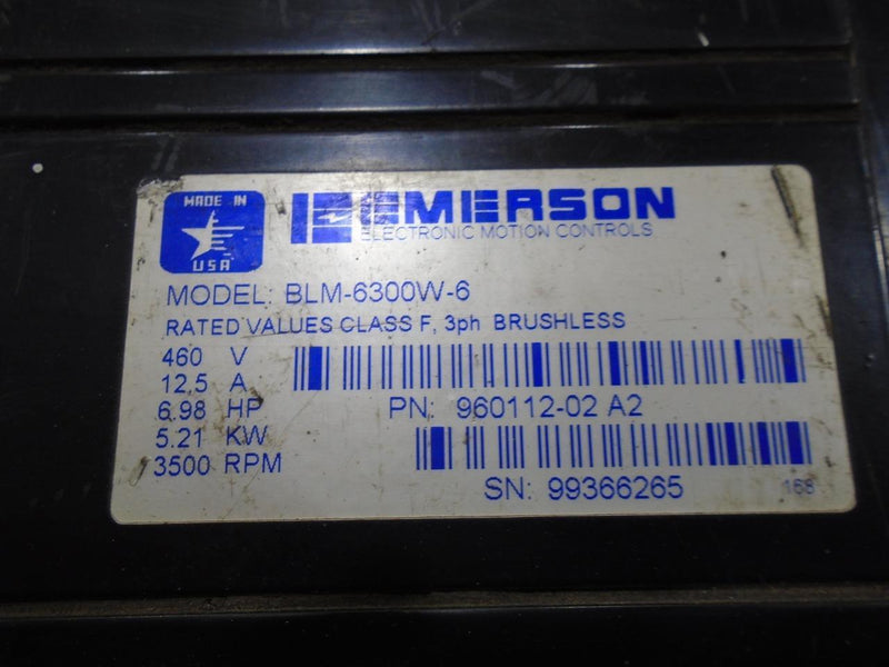 EMERSON MOTION CONTROL MOTOR BLM-6300W-6