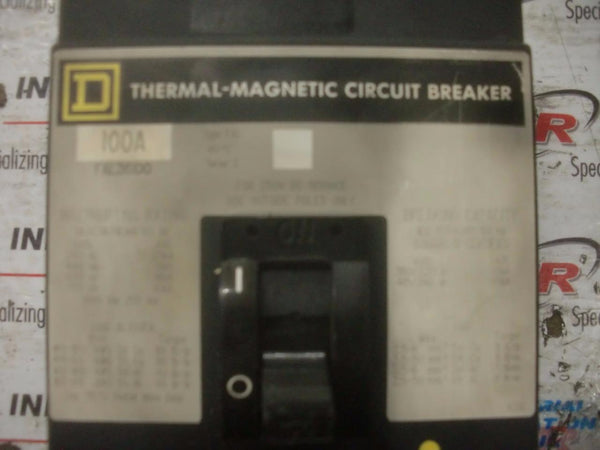 SQUARE D THERMAL MAGNETIC CIRCUIT BREAKER FAL36100