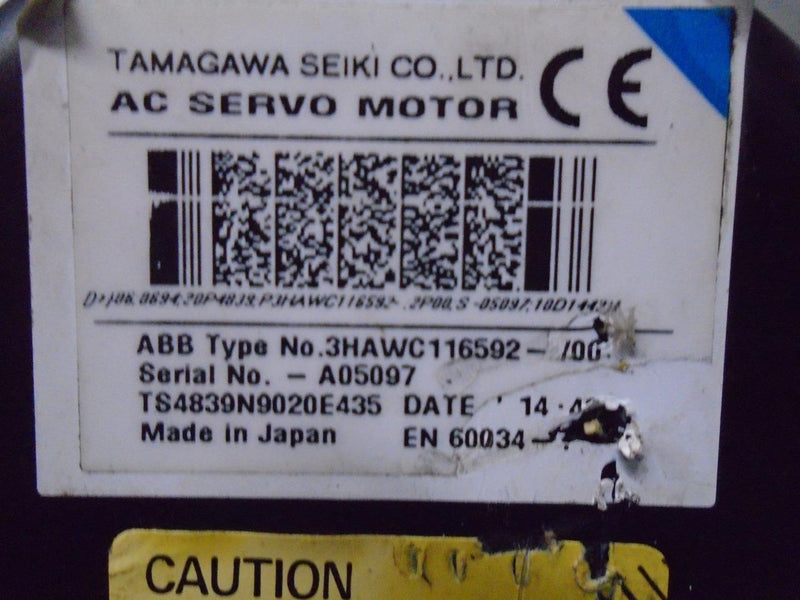 TAMAGAWA SEIKI AC SERVO MOTOR  3HAWC116592
