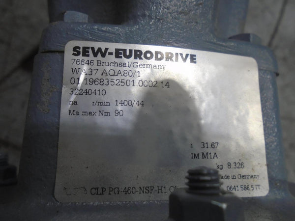 SEW-EURODRIVE GEARBOX WA37AQA80/1