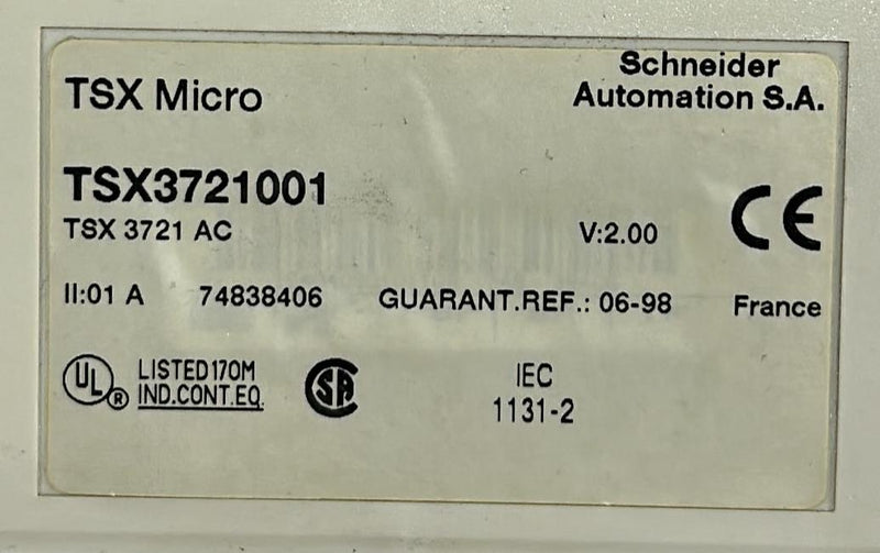 SCHNEIDER PLC RACK TSX3721001
