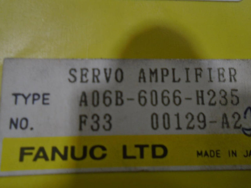 FANUC SERVO DRIVE A06B-6066-H235