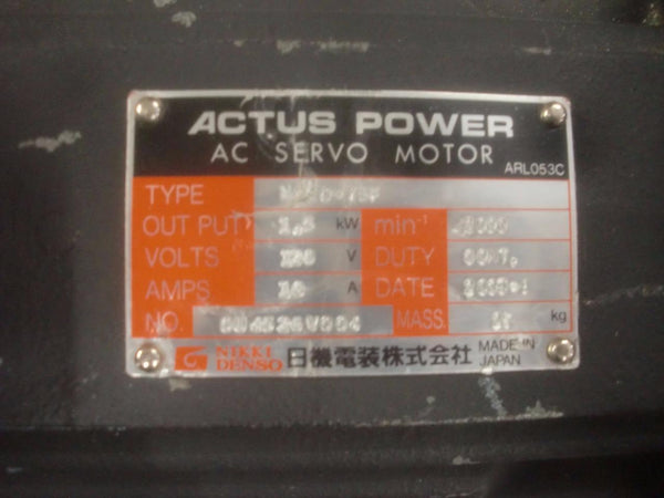 ACTUS POWER AC SERVO MOTOR NA20-75F