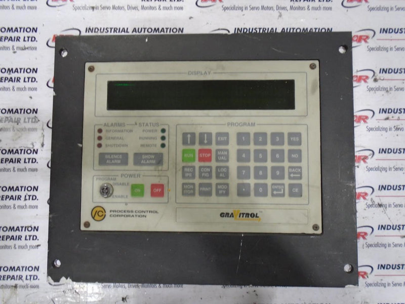 PROCESS CONTROL CORPORATION DISPLAY UNIT GRAVITROL