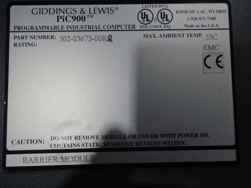 GIDDINGS & LEWIS PiC 900   	502-03673-00R2