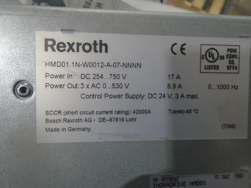 REXROTH DRIVE HMD01.1N-W0012-A-07-NNNN