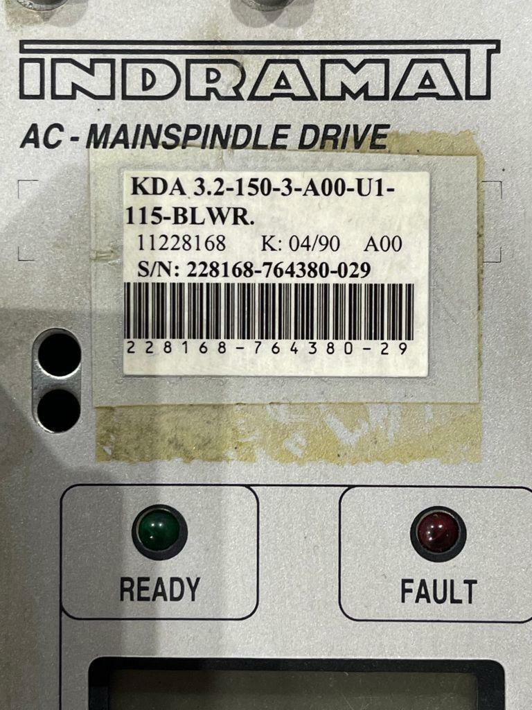 INDRAMAT SPINDLE DRIVE KDA 3.2-150-3-A00-U1-115-BLWR