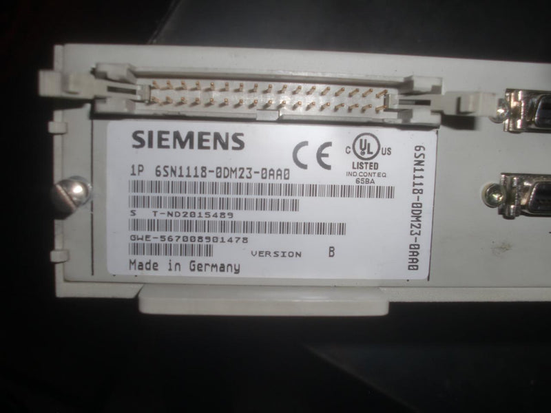 SIMENS CONTROLLER CARD 6SN1118-0DM23-0AA0