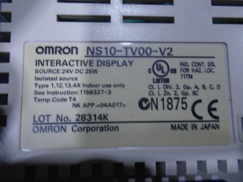 OMRON SCREEN	  NS10-TV00-V2