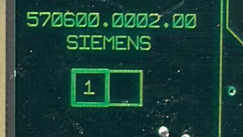 SIEMENS BOARD 570600.0002.00