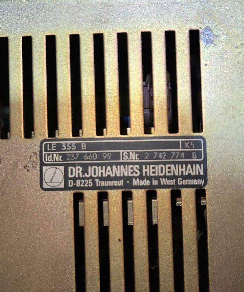 HEIDENHAIN CALCULATOR CONTROL UNIT LE 355 B