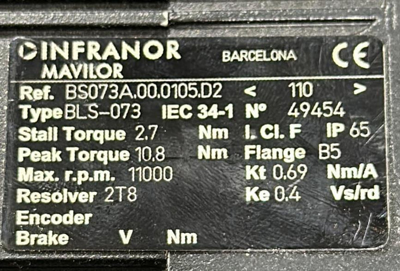 INFRANOR MAVILOR MOTOR BLS-073