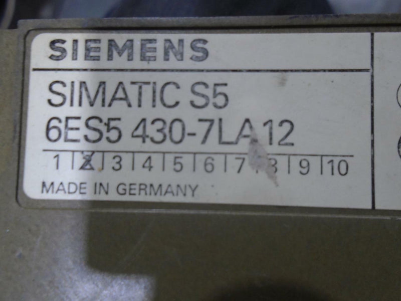 SIEMENS SIMATIC S5 6ES5430-7LA12